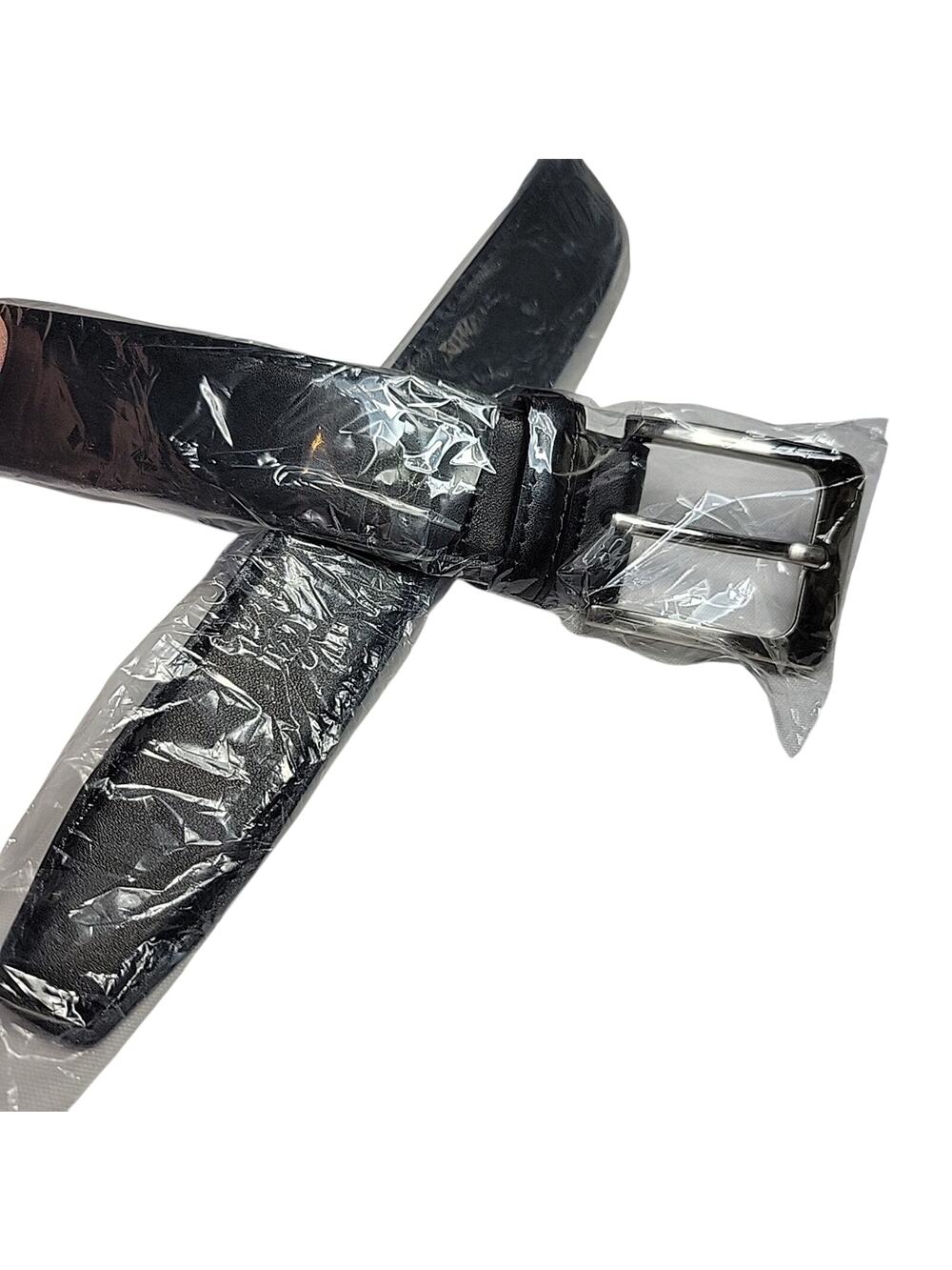 Belt Men’s Leather Black Brand NEW in Plastic Size 30 VATAN Brand, unopened